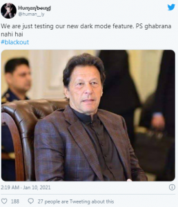 Pakistan Blackout night