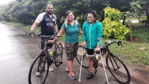 Tanya sets record in para-cycling