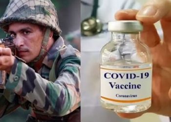 first covid vaccine given to armed forces