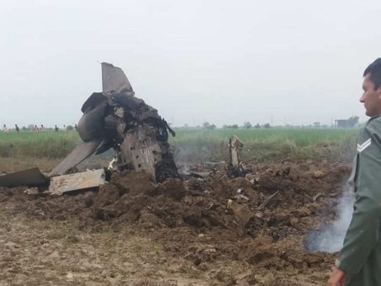 MIG 21 Bison aircraft crashed pilot killed
