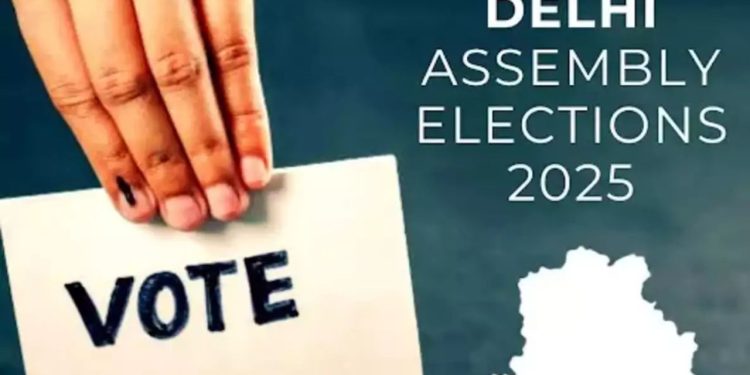 Delhi Election 2025 :  दिल्ली में थमा चुनावी शोर, कैसे होंगे ये चुनावी रंग…दिल्लीवालों के संग