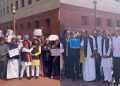Budget Session : हाथ में हथकड़ी लगाकर संसद पहुंचे सांसद, बोले “यह देश का अपमान…”