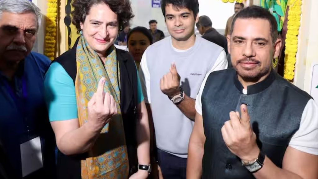 Delhi Polls 2025: प्रियंका गांधी ने परिवार संग किया मतदान, जनता से की खास अपील