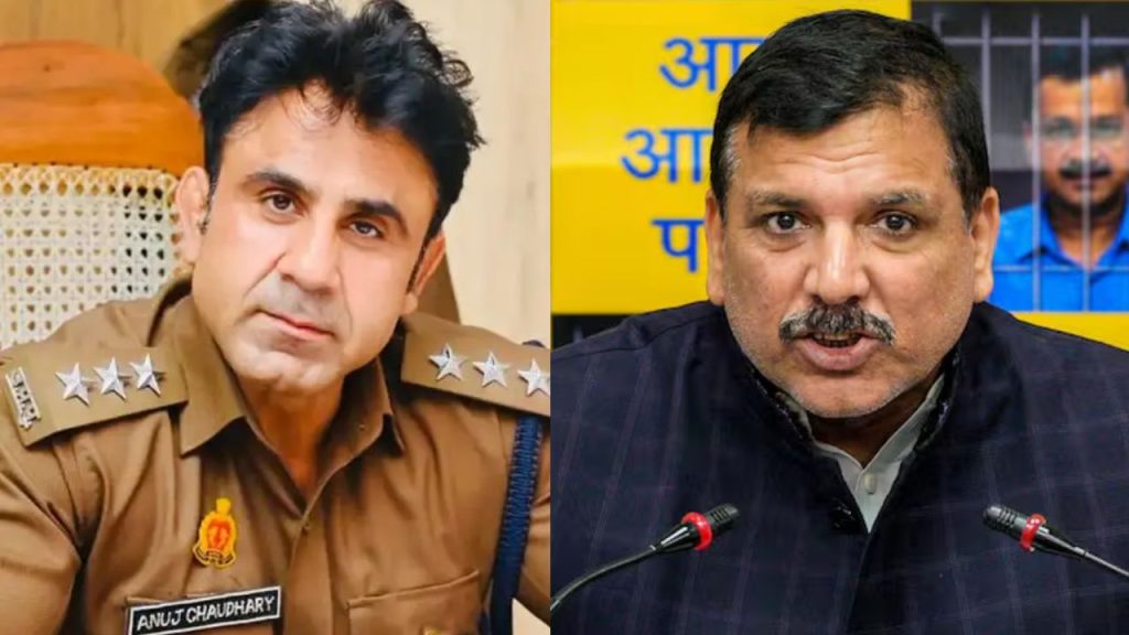Sanjay Singh : “लफंडर टाइप का है…” संभल CO पर भड़के AAP सांसद संजय सिंह 