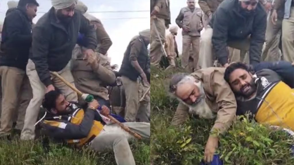Punjab : पुलिस और किसानों के बीच हुई भिड़ंत, जबरन जमीन छीनने का लगाया आरोप
