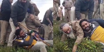 Punjab : पुलिस और किसानों के बीच हुई भिड़ंत, जबरन जमीन छीनने का लगाया आरोप