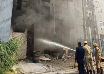 Delhi: बवाना की फैक्ट्री में भीषण आग और विस्फोट से इमारत गिरी, 17 दमकल गाड़ियां मौके पर पहुंचीं