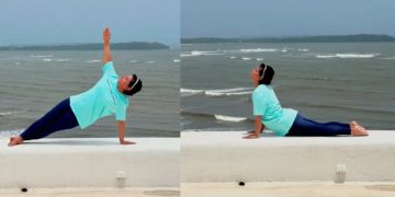International Yoga Day 2025: समंदर किनारे हिना खान ने किया योग, हनीमून के बीच फैंस को दी फिटनेस टिप्स