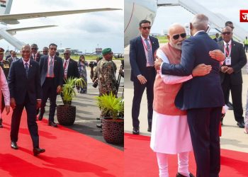PM Modi in Maldives: मालदीव पहुंचे पीएम मोदी, राष्ट्रपति मोहम्मद मुइज्जू खुद एयरपोर्ट पहुंचकर किए स्वागत