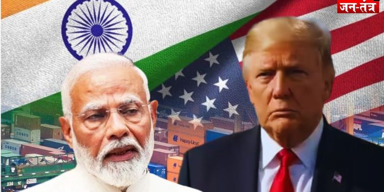 अमेरिकी राष्ट्रपति डोनाल्ड ट्रंप और प्रधानमंत्री नरेंद्र मोदी