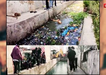 मेरठ में डायल 112 से महिला ने कराई नाले की सफाई !