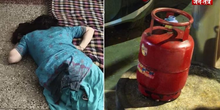 शक में पति ने गैस सिलेंडर से वार कर पत्नी को उतारा मौत के घाट